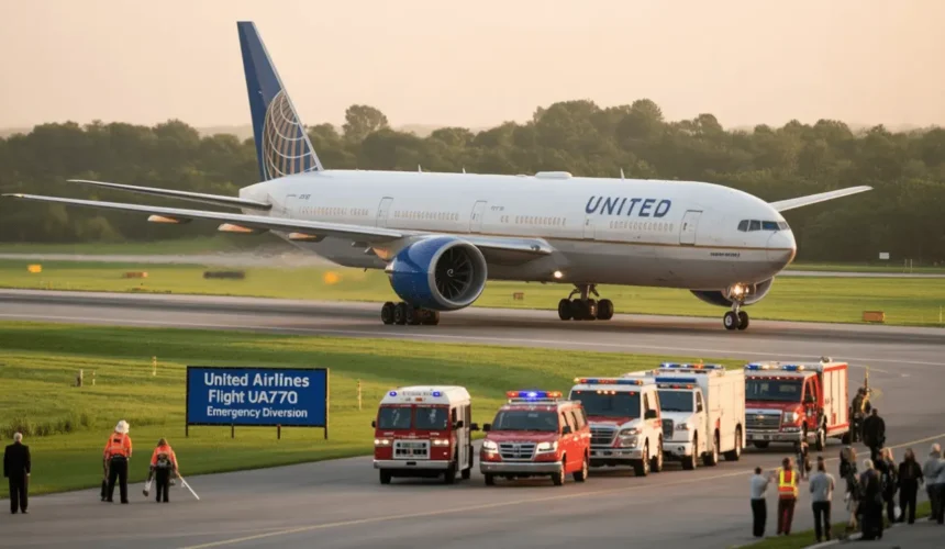 United Airlines Flight UA770 Emergency Diversion